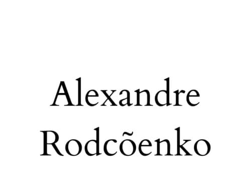 Alexandre Rodcõenko