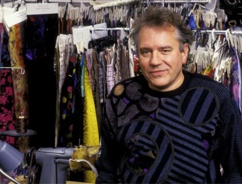 Koos van den Akker at his showroom in Manhattan in 1987