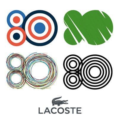 Lacoste Logo per gli 80 anni di Lacoste