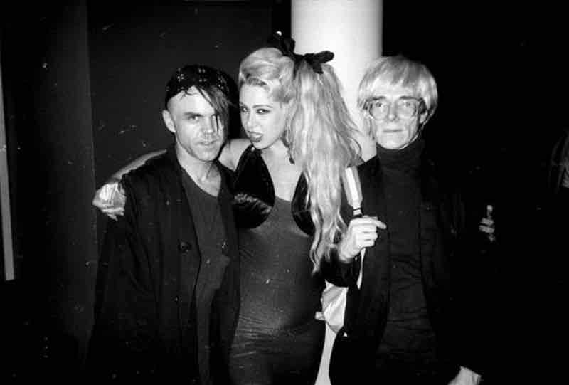 Stephen Sprouse, Dianne Brill & Andy Warhol
