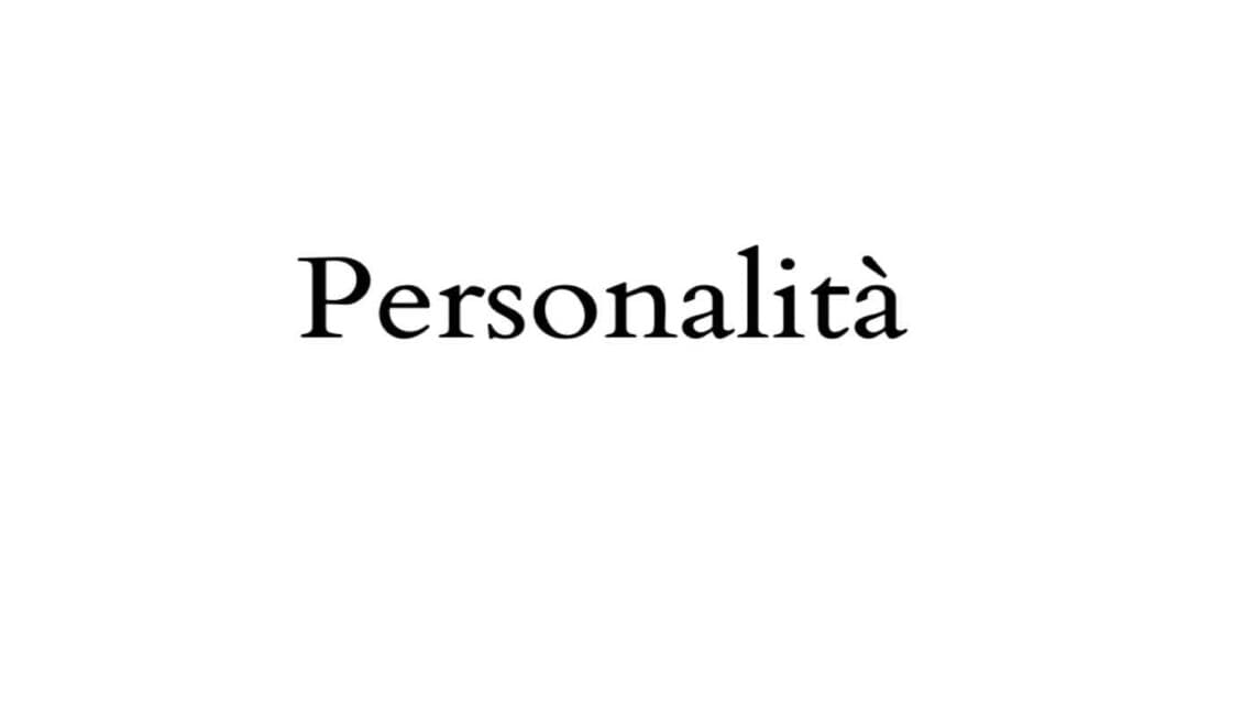 Personalità