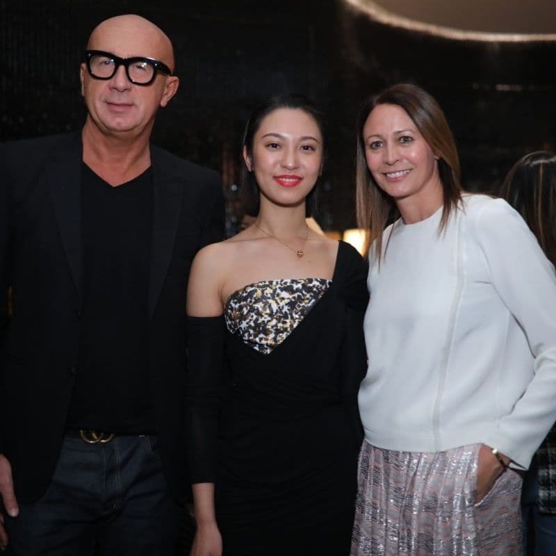 Anny Fan, Marco Bizzarri e Caroline Rush ai British Fashion Awards 