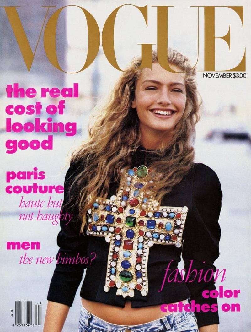 Prima copertina Vogue US di Anna Wintour, 1988