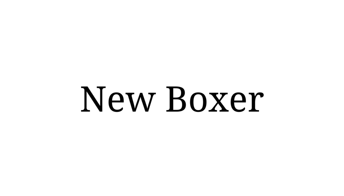 new boxer