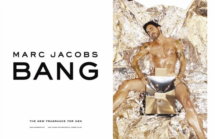 Pubblicità produmo Bang di Marc Jacobs scattata da Teller