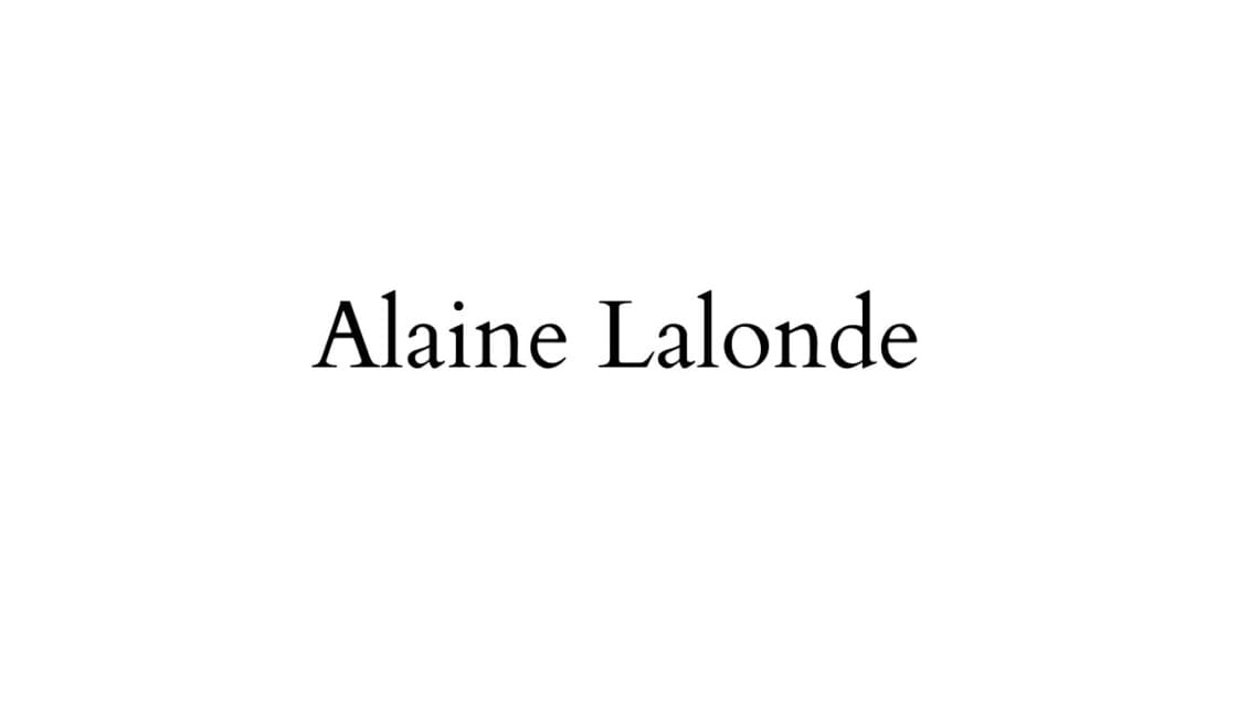 LALONDE, ALAINE